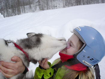 Kisses are always accepted.